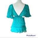 Arden B Y2k . Luxe silk polka dot Y2k 90’s top size Xs Photo 1