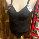 Bali shapewear woman’s black lace all over solutions one piece support Sz 38C Photo 9