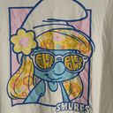 Unique Vintage NWT The Smurfs x  White Cropped Graphic Tee, Size 2X Photo 2