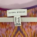 Susan Graver  QVC Poncho XL Psychedelic Colorful Boho Print Chiffon Photo 3