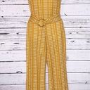 One Piece 205 Collins Size S Golden Yellow & White Geometric Print  Pant Jumpsuit Photo 0