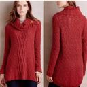 Anthropologie  Moth orange/red cowl neck sweater button detail size XS Photo 1