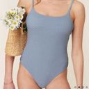 ANDIE  Swim The Jetties One Piece Macrame Slate size XS NWT pastel Photo 1