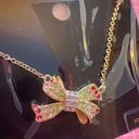 Coach  Diamond paved bow tie necklace Photo 0