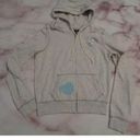 PINK - Victoria's Secret  Women's Medium gray Peace jacket sweatshirt Photo 2