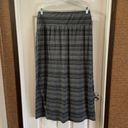 Apt. 9  Grey/Black Striped Elastic Waist midi Skirt L Photo 4