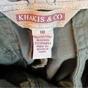 Krass&co Khakis &  Quality Apparel Flexible Waist Size 10 Army Green  w/Pockets Photo 4