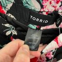 Torrid NEW NWT  4 Plus Size 5 Inch Gauze High Rise Short Black Red Floral Pull On Photo 10