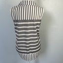 Ava James  v-neck tank top.  Size Large.  Striped.  Black and white. Photo 2