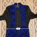 Glitz Vintage 80s 90s  Dress Long Sleeve Sheer Velvet Size Small. Photo 10