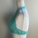 Free People  Aqua Intimately Womens Galloon Lace Halter Bra Photo 4