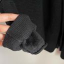 Lululemon  Black Merino Wool Sit In Lotus Wrap Sweater (6) Photo 6