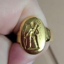 Greek Artist Designed 18kt Eros Ring Solid Size 7 Photo 1