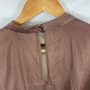 Socialite  Brown Flare Sleeve Satin Top Size XL Photo 5