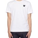 Comme des Garçons PLAY white and black heart patch t-shirt Photo 0