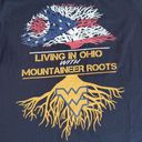 Roots district WVU  tee size large Photo 1