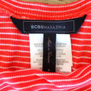 BCBGMAXAZRIA  Red Striped Tank Top Photo 3