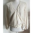 Tribe Alive  • Linen Wrap Top Ivory White Photo 98