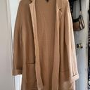 Talbots Tan Notch Collar Wool Blend Sweater Blazer Photo 1