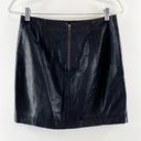 Free People  Modern Femme Faux Leather Vegan Mini Skirt Black 6 Photo 9