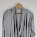 Michael Kors  Zip Shoulder Fly Away Cardigan Gray Long Sleeve Gray Size S Photo 1