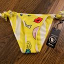 Wildfox Reversible Emoji Print Bikini Bottoms Photo 6