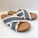 Coldwater Creek Walk With Me by  Geometric Fringe Slide Sandals 9M Photo 25