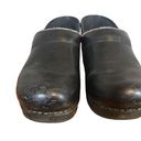 Dansko  Black Oiled Leather Professional Nursing Clogs Women Sz 38 Photo 2