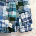 L.L. Bean Women’s Madras Blue/Green Plaid Pullover Anorak SIZE PETITE SMALL GUC Photo 5