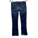 Hudson Jeans Hudson Low Rise Flare Denim Blue Jeans Women Size 26 Double Button Fly Dark Wash Photo 4