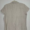 Style & Co  100% Linen Button Down Front Short Sleeves Shirt Photo 4