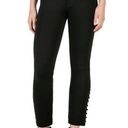 Paige  luxe ponte high rise Velvet lace up pants black sz 26 Photo 1