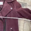 BCBGeneration  Burgundy 100% Suede Fitted Steampunk Biker Moto Jacket size XS Photo 8