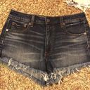 American Eagle Outfitters High Waisted Denim Shorts Blue Size 4 Photo 0