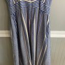 Lush Clothing Lush Women’s Blue White Cut Out Midi Dress Size Small Photo 12