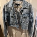 Forever 21 Medium  Crop Jean Jacket Photo 0