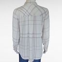 Romeo + Juliet Couture  White Gray Plaid Flannel Size Medium Photo 4