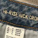 American Eagle  Stretch Hi Rise Kick Crop Jeans Size 10 Distressed Photo 11