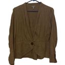 J.Jill  100% Linen Blazer Women’s lagenlook Lightweight Jacket size Medium Petite Photo 0