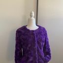 Esley Nwt  Purple Faux Fur Jacket Photo 2