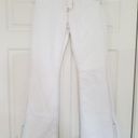 Hidden Jeans  Happi  White w/Gold Stitching Flare Leg w/ Side Slits Women's Sz 26 Photo 2