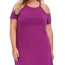 Torrid Cold Shoulder Mini Jersey Tshirt Dress Photo 0