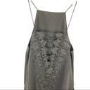 Cami NYC  The Charlie Black Silk Lace Tank Top Photo 3