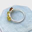 Sterling Silver Genuine Baltic Amber Stars Ring - Sz 8 Photo 3