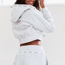 Lounge active wear Lounge Grey Cropped Hoodie  Photo 1