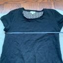 Maison Jules  Black Scoop Neck printed hemTop XS Photo 5