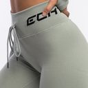 ECHT  Arise Style Ribbed Drawstring Bike Comfort Shorts Womens Size Small Grey Photo 1