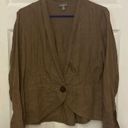 J.Jill  100% Linen Blazer Women’s lagenlook Lightweight Jacket size Medium Petite Photo 5