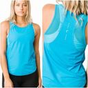 Zyia , Atomic Blue Panel Mesh Athletic Active Tank Top, Large Photo 1