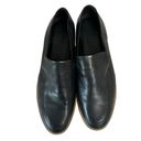 Vince  Black Leather Foam Zeta Platform Wedge Loafers - Size 9 Photo 7